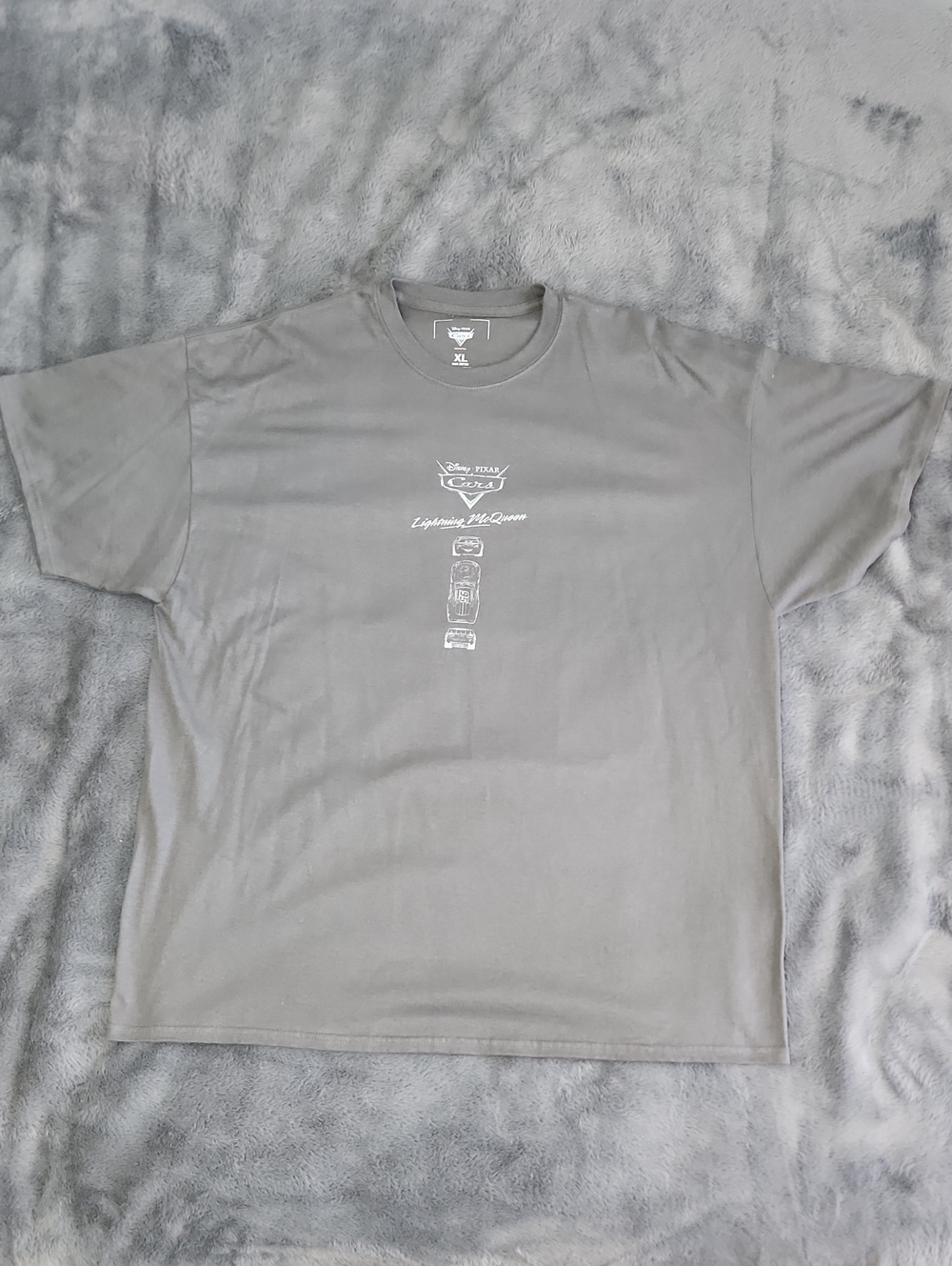 🆕️Fashon Nova Cars Lightning McQueen Gray Graphic Tee